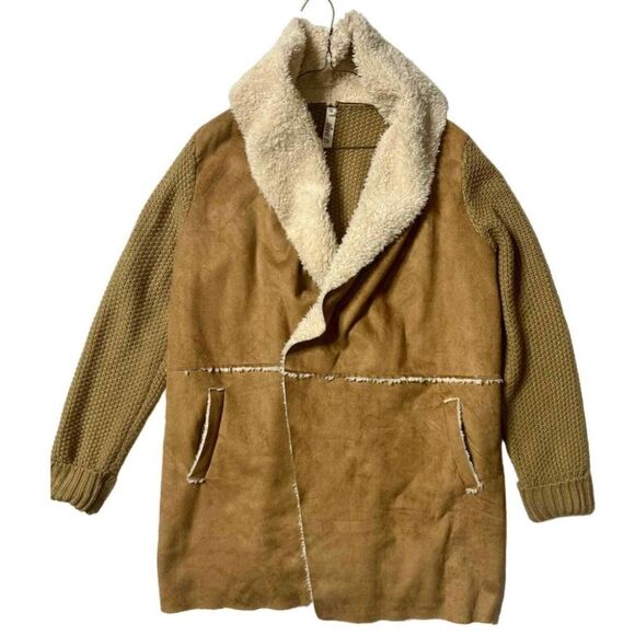 Diva D Shawl Sweater Camel Color Women’s Size 1XL - Picture 1 of 10